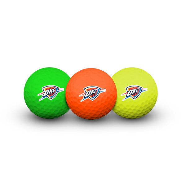 Oklahoma City Thunder 3 Golf Balls In Clamshell