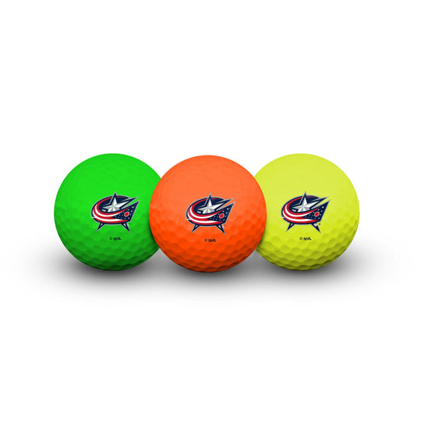 Columbus Blue Jackets 3 Golf Balls In Clamshell