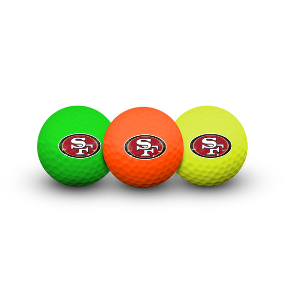San Francisco 49ers 3 Golf Balls In Clamshell