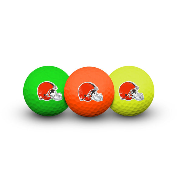 Cleveland Browns 3 Golf Balls In Clamshell