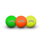 Los Angeles Chargers 3 Golf Balls In Clamshell