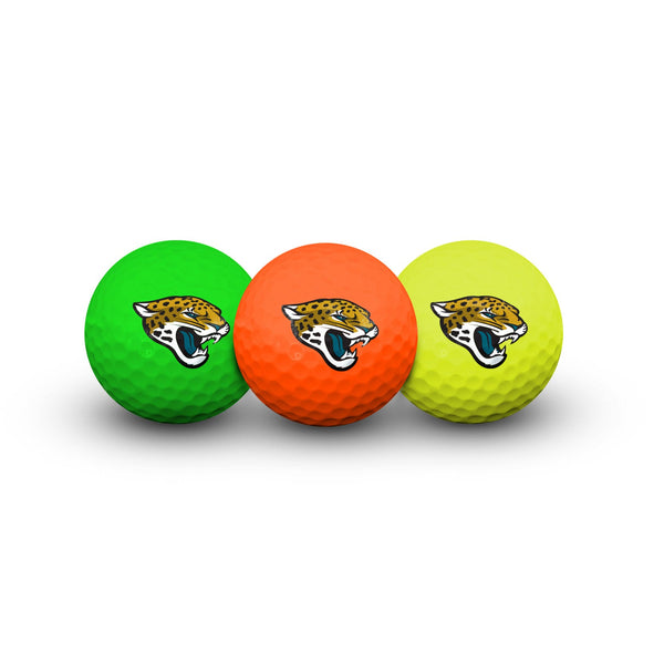 Jacksonville Jaguars 3 Golf Balls In Clamshell