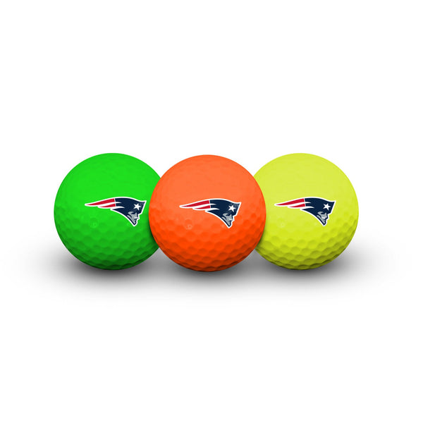 New England Patriots 3 Golf Balls In Clamshell
