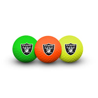 Las Vegas Raiders 3 Golf Balls In Clamshell
