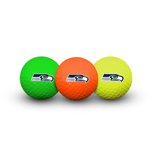 Seattle Seahawks 3 Golf Balls In Clamshell