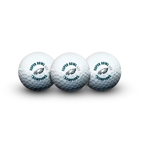 Super Bowl Champions Philadelphia Eagles 3 Golf Balls In Clamshell