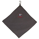 Wholesale-Georgia Bulldogs Towel - Grey Microfiber 15" x 15"