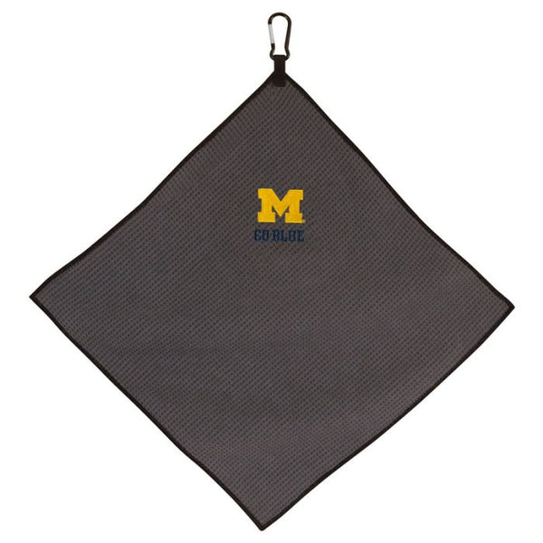 Wholesale-Michigan Wolverines Towel - Grey Microfiber 15" x 15"
