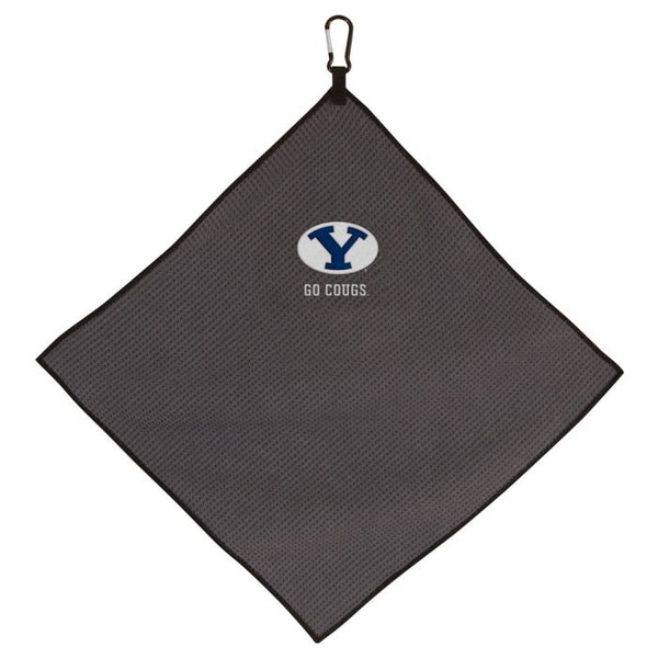 Wholesale-Brigham Young Cougars Towel - Grey Microfiber 15" x 15"