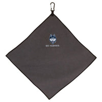 Wholesale-UConn Huskies Towel - Grey Microfiber 15" x 15"