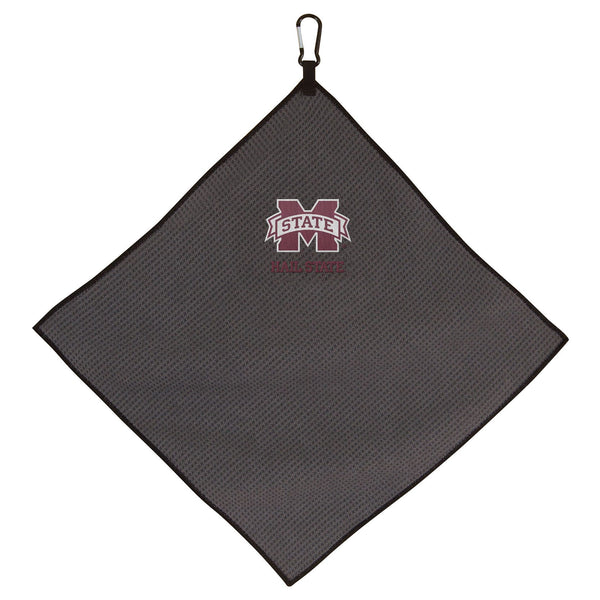 Mississippi State Bulldogs Towel - Grey Microfiber 15" x 15"