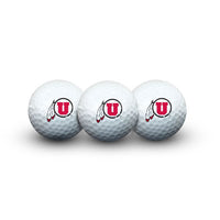 Wholesale-Utah Utes 3 Golf Balls In Clamshell