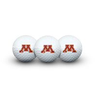 Wholesale-Minnesota Golden Gophers 3 Golf Balls In Clamshell