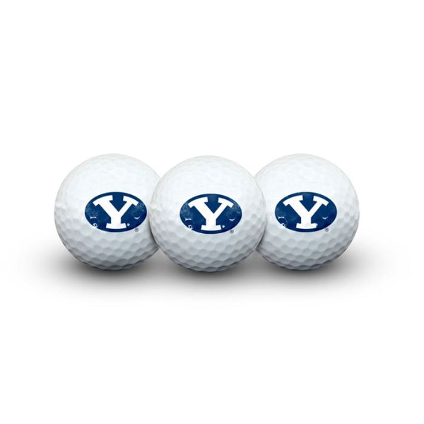 Wholesale-Brigham Young Cougars 3 Golf Balls In Clamshell