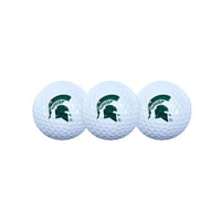 Wholesale-Michigan State Spartans 3 Golf Balls In Clamshell