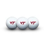 Wholesale-Virginia Tech Hokies 3 Golf Balls In Clamshell