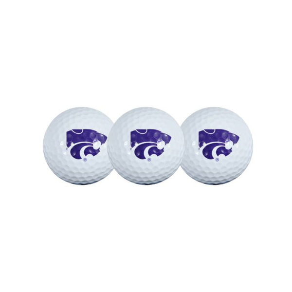 Wholesale-Kansas State Wildcats 3 Golf Balls In Clamshell