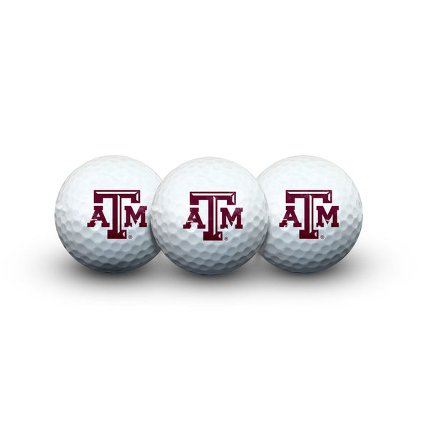 Texas A&M Aggies 3 Golf Balls In Clamshell