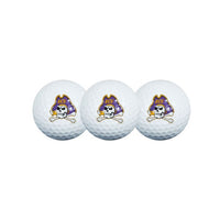 Wholesale-East Carolina Pirates 3 Golf Balls In Clamshell