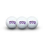 Wholesale-TCU Horned Frogs 3 Golf Balls In Clamshell