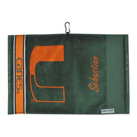 Wholesale-Miami Hurricanes Towels - Jacquard