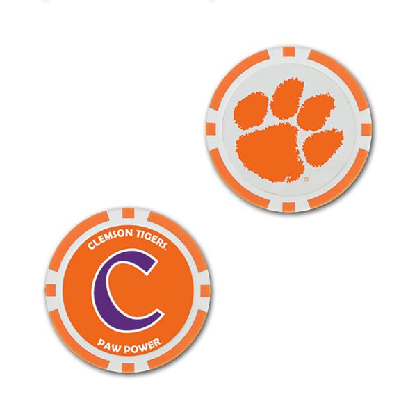 Wholesale-Clemson Tigers Ball Marker - Oversized indiv.
