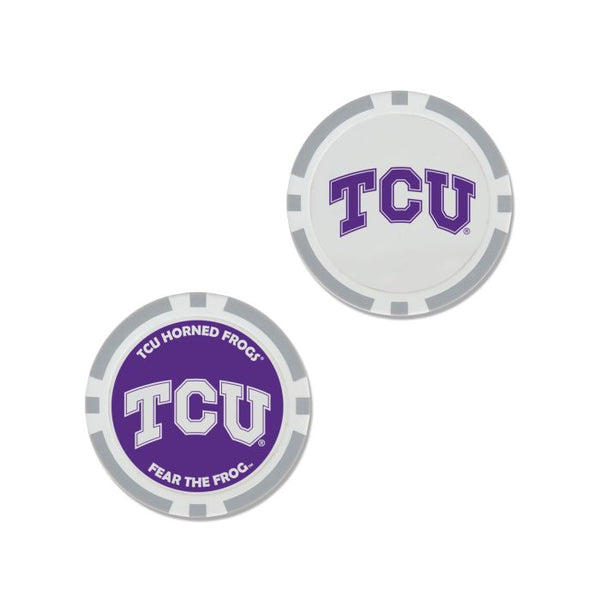 Wholesale-TCU Horned Frogs Ball Marker - Oversized indiv.