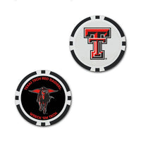 Wholesale-Texas Tech Red Raiders Ball Marker - Oversized indiv.