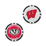 Wholesale-Wisconsin Badgers Ball Marker - Oversized indiv.