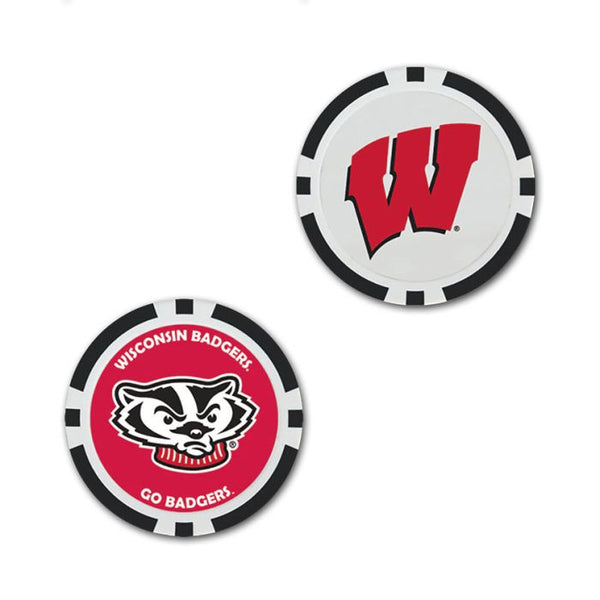 Wholesale-Wisconsin Badgers Ball Marker - Oversized indiv.